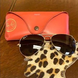 Ray Ban Polarized Aviators 58mm
